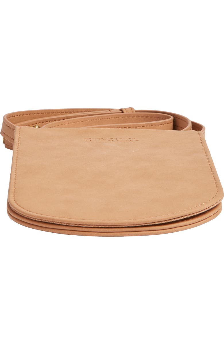 Rip Curl Premium Surf Faux Leather Wallet Crossbody, Alternate, color, Natural