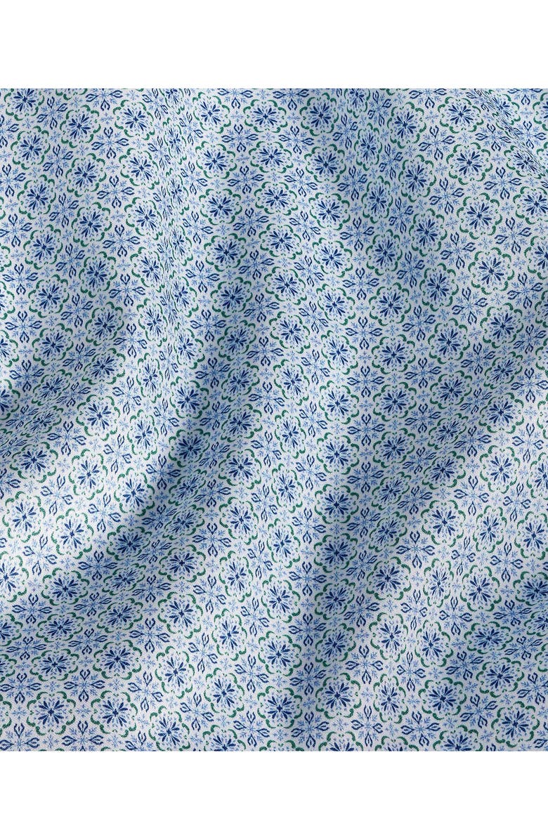 David Donahue Spread Collar Floral Cotton Sport Shirt, Alternate, color, 