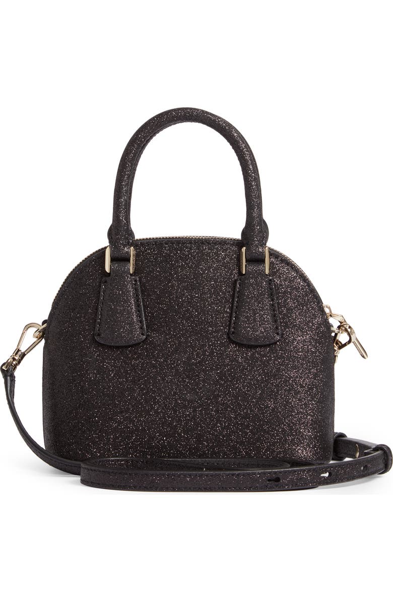 Kate Spade New York mini sylvia glitter dome satchel, Alternate, color,