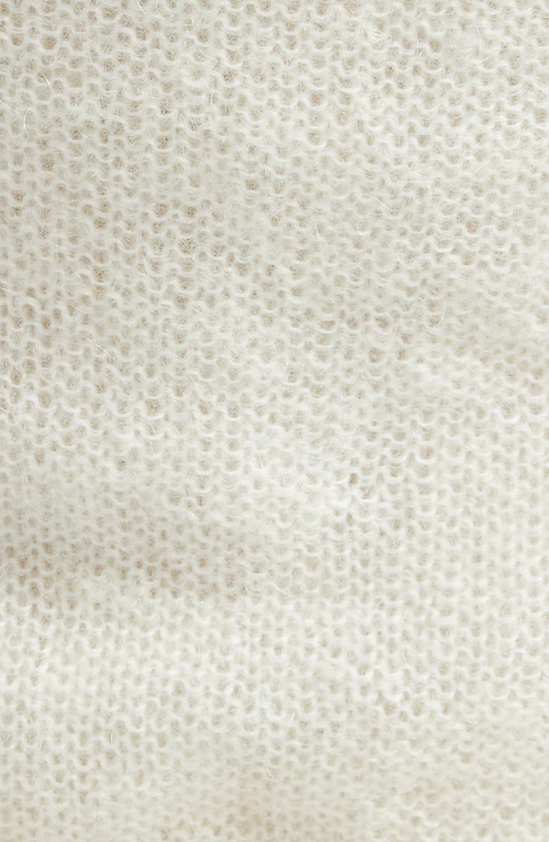 TOTEME Distressed Mohair & Wool Blend Sweater Tank, Alternate, color, Off-White