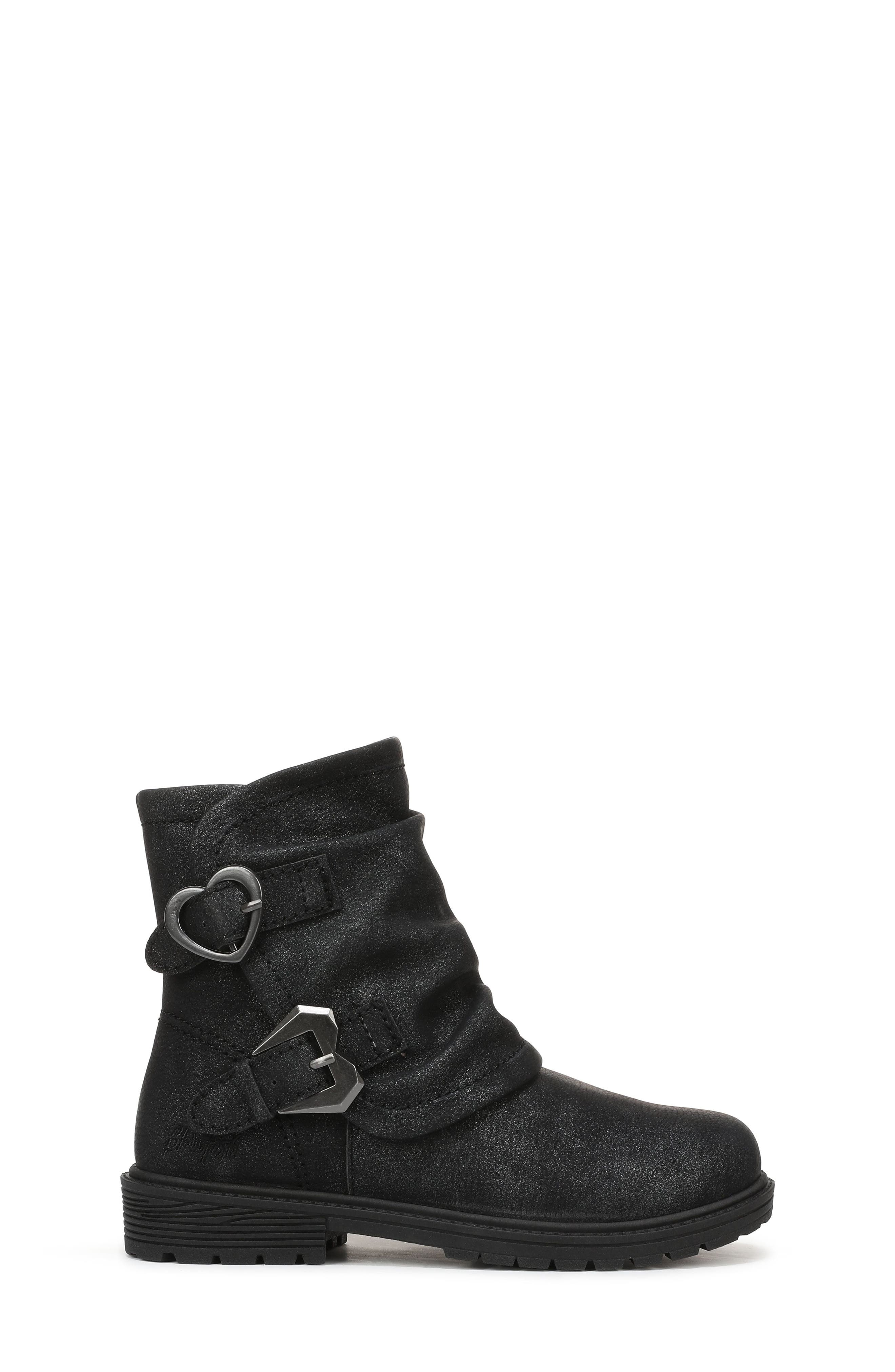 Kids' Venice Faux Leather Boot, Alternate, color, BLACK FAUX LEATHER