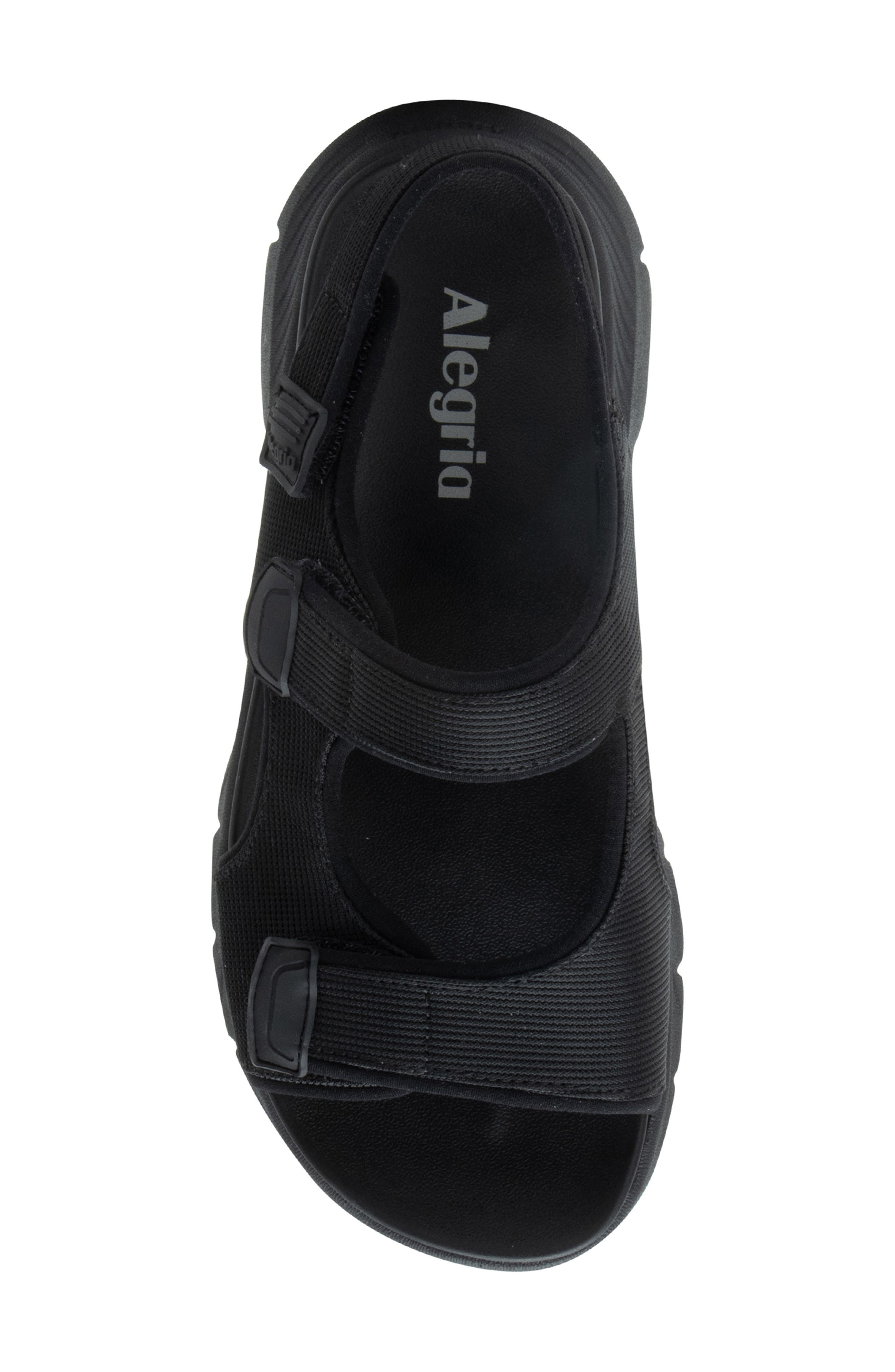 Alegria by PG Lite Sandie Sandal, Alternate, color, Black