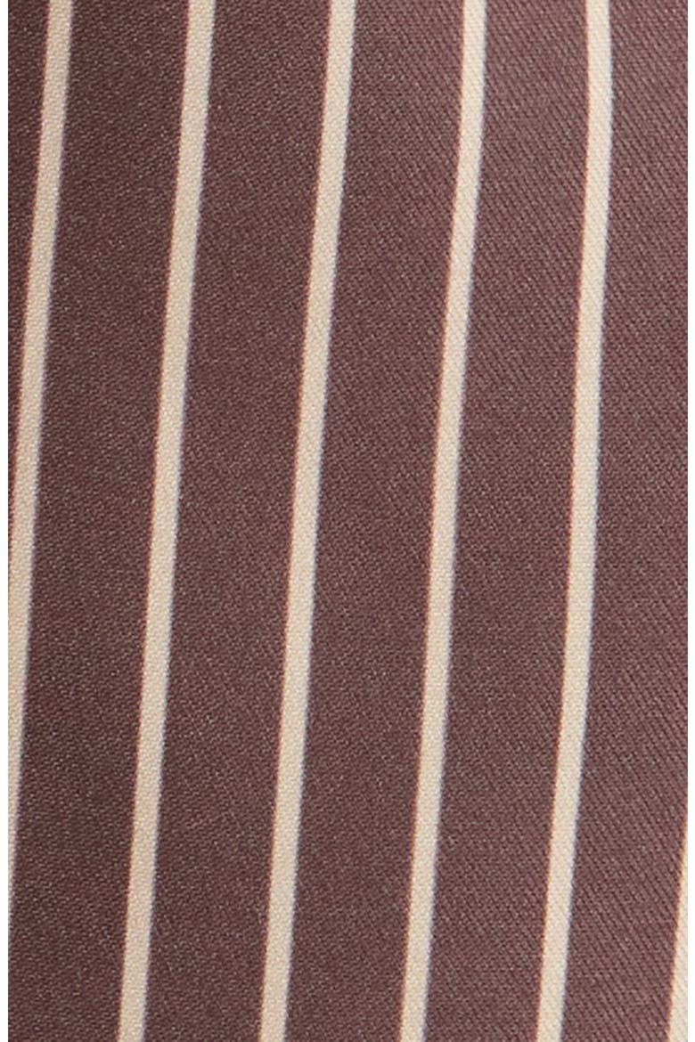 Bailey Pinstripe Swim Trunks, Alternate, color, BROWN/ TAN