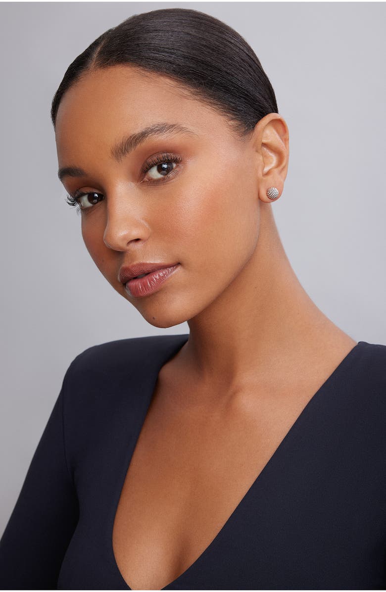 LAGOS Columbus Circle Ball Stud Earrings, Alternate, color, Sterling Silver