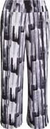 Vikki Vi Abstract Print Wide Leg Pants