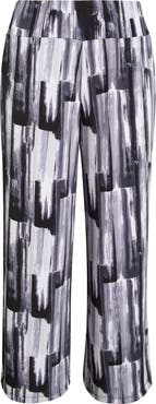 Vikki Vi Abstract Print Wide Leg Pants