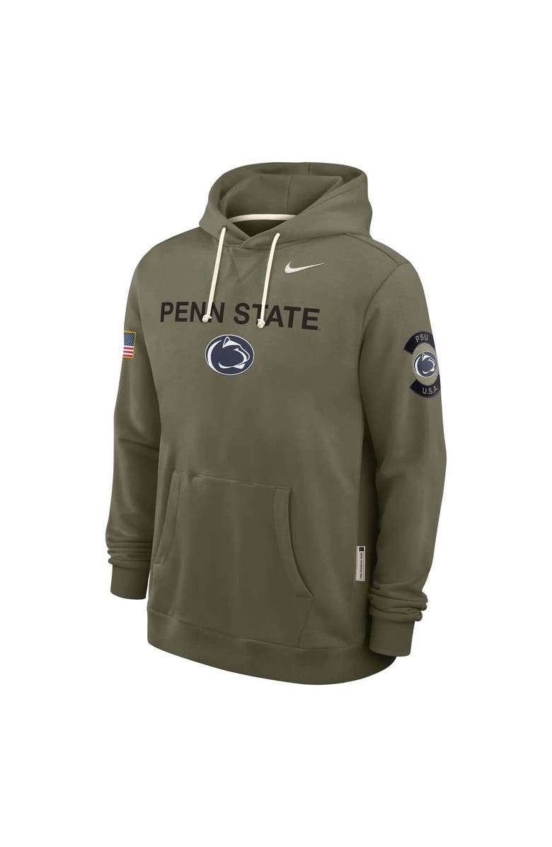 Nike Men's Nike Olive Penn State Nittany Lions 2025 Military Appreciation Standard Issue Dri-FIT Hoodie, Alternate, color, Olive
