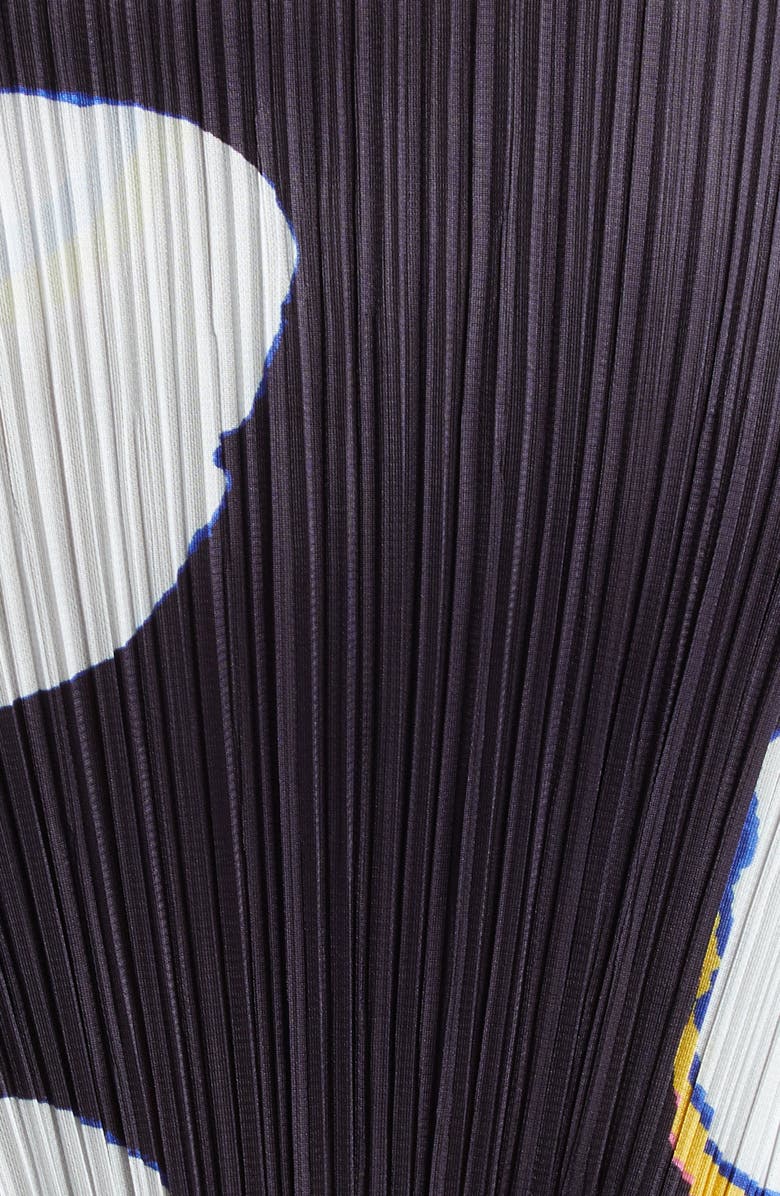 Pleats Please Issey Miyake Bean Dots Pleated Crop Top, Alternate, color, 