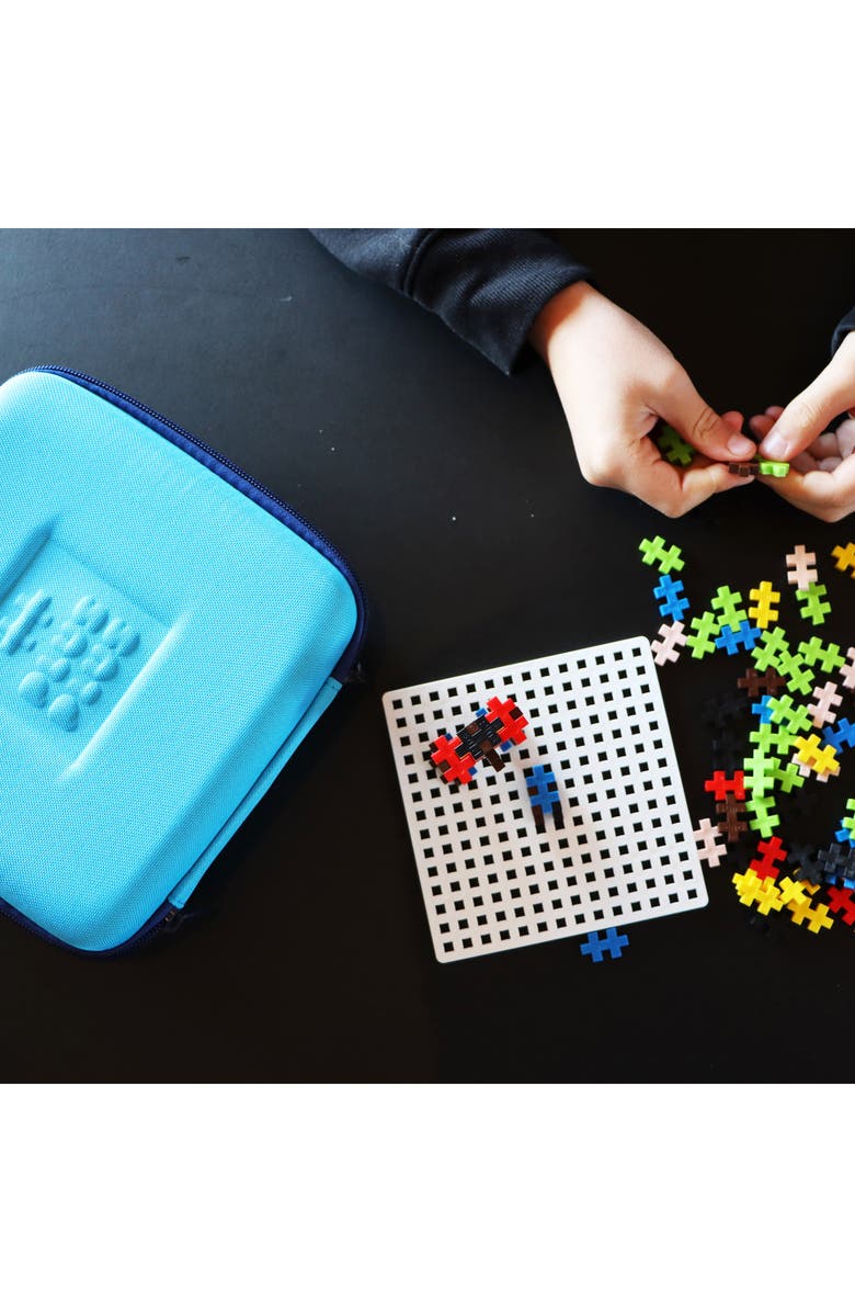 Plus-Plus USA Building Block Travel Case, Alternate, color, Blue