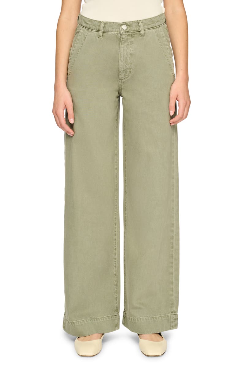 DL1961 Zoie High Waist Relaxed Wide Leg Cotton & Linen Jeans, Main, color,