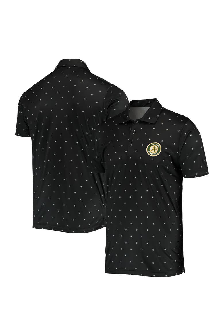 Men's Antigua Black Oakland Athletics Major Polo, Main, color, Black