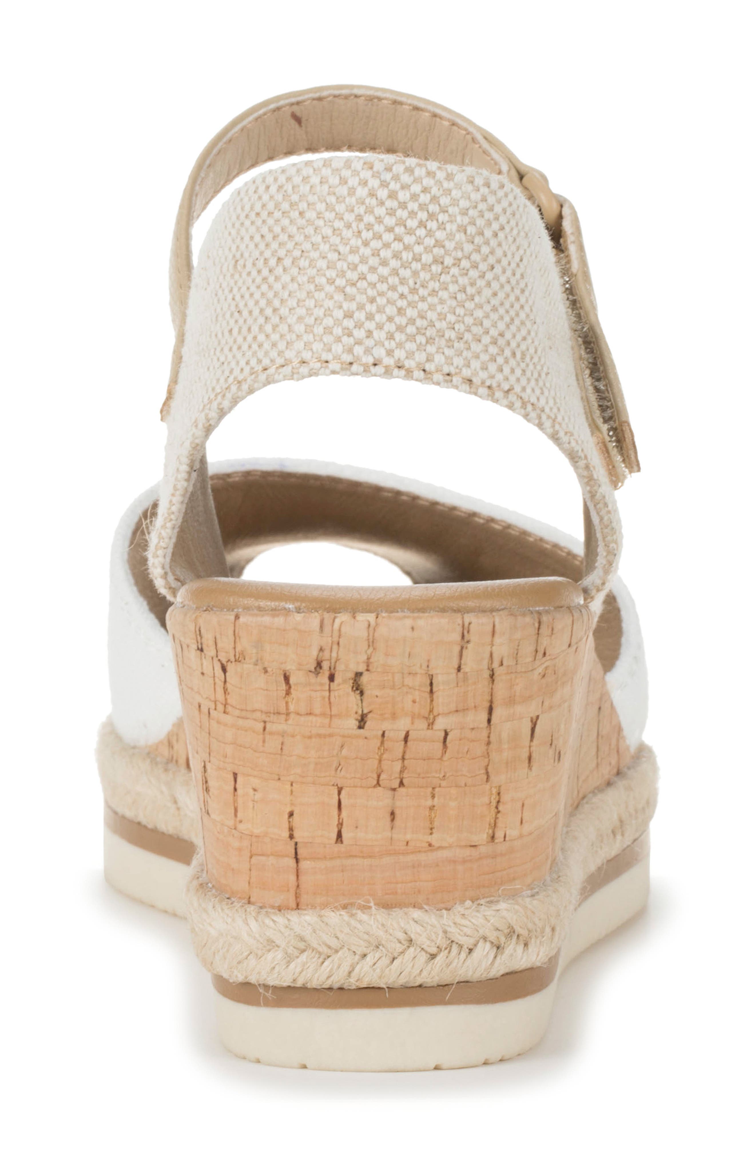 BARETRAPS Acadia Peep Toe Wedge Sandal, Alternate, color, White
