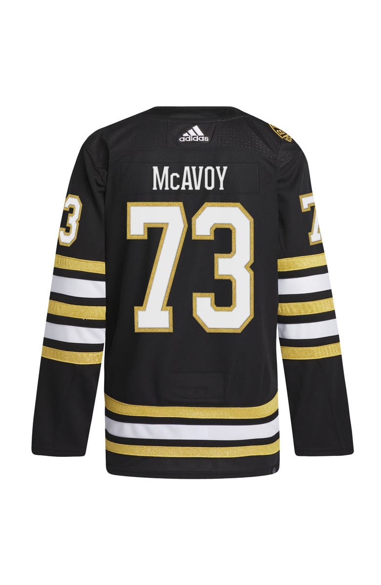 adidas Men's adidas Charlie McAvoy Black Boston Bruins Primegreen Authentic Pro Player Jersey, Alternate, color,