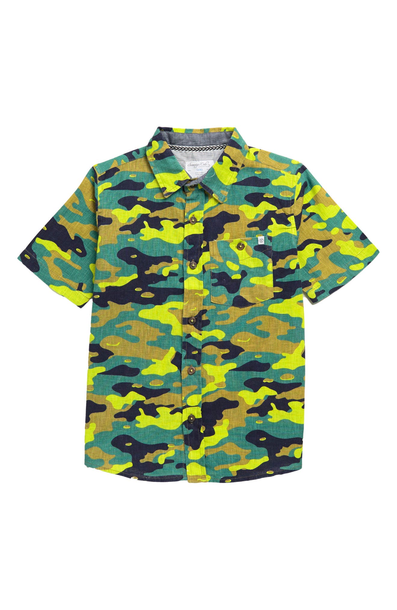 Sovereign Code Allan Camo Short Sleeve Shirt (Men) | Nordstromrack