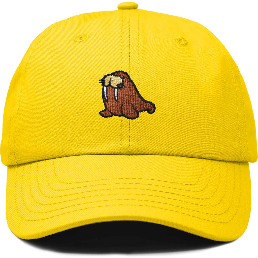 Dalix Walrus Embroidered Outdoor Cap In Gold