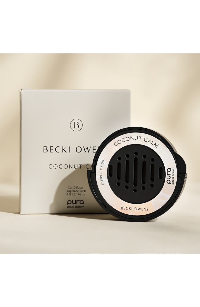 PURA x Becki Owens Coconut Calm Car Diffuser, Alternate, color,