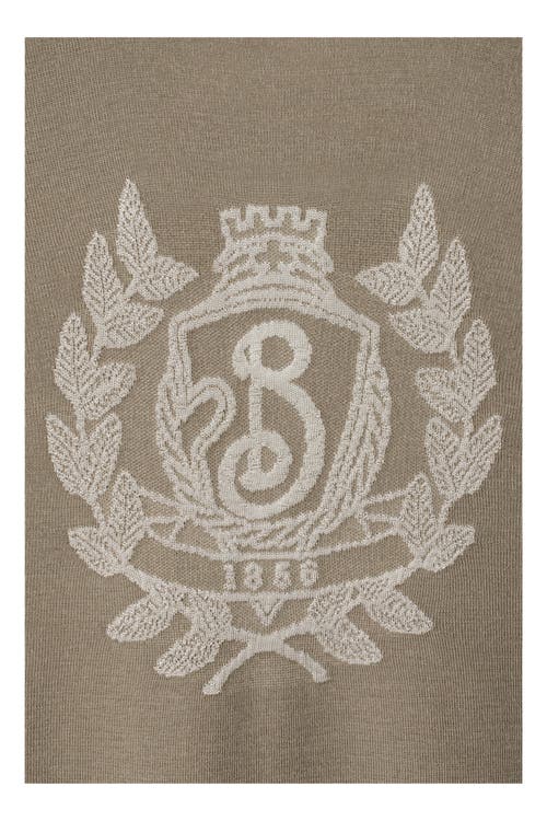 Burberry B Crest-embroidered Polo Shirt In Quill