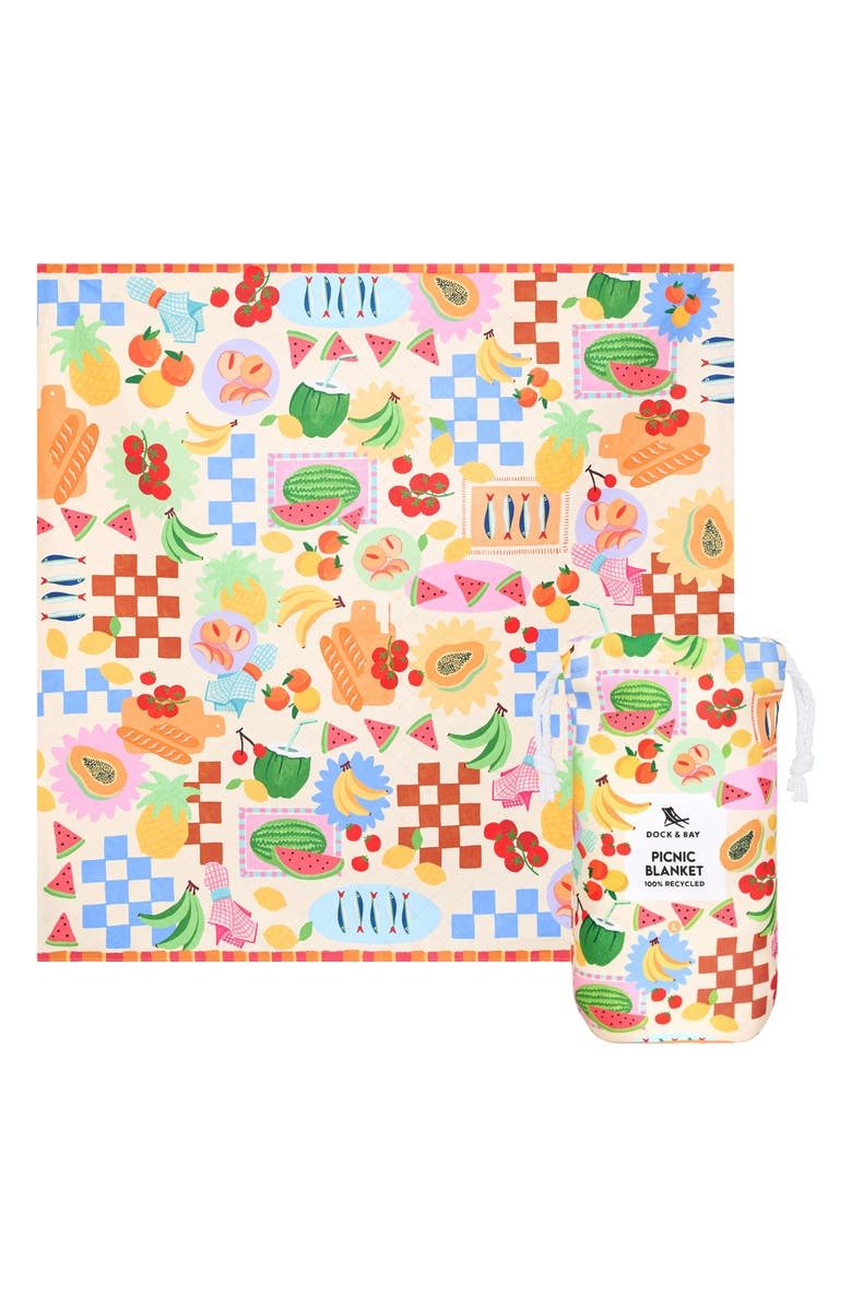 DOCK AND BAY Picnic Blanket, Alternate, color, Supper Club