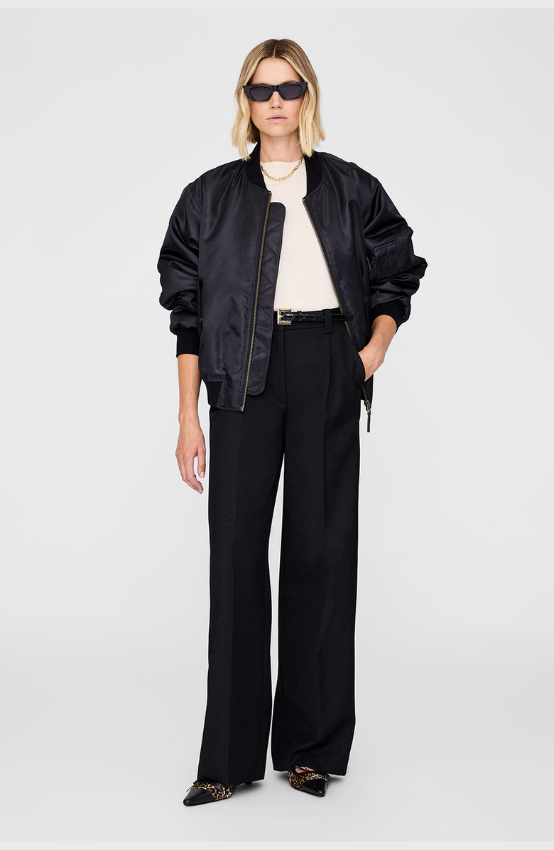 ANINE BING Trent Trouser, Alternate, color, Black