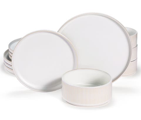 Hearthstone Collection Kook Ceramic Dinnerware Set - 12 Piece, Service for 4