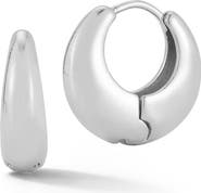 GLAZE JEWELRY Domed Huggie Hoop Earrings