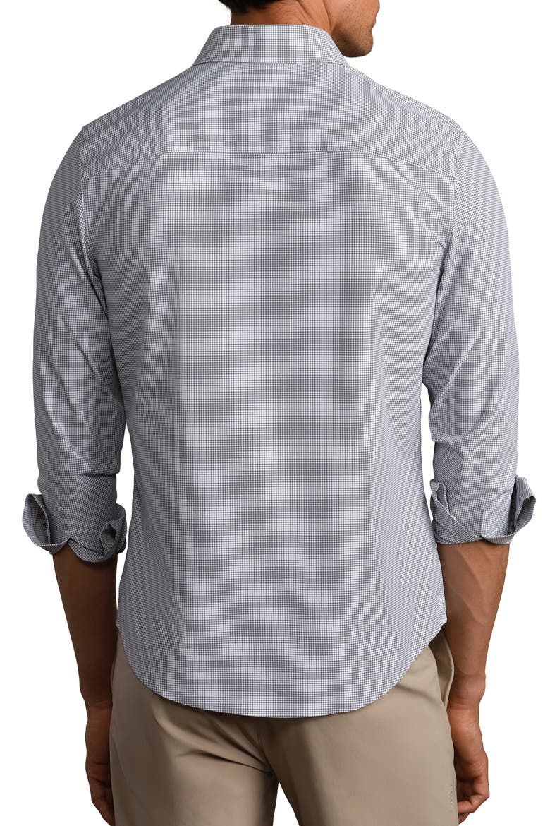 State of Mind Grid Check Slim Fit Button-Up Shirt, Alternate, color, ASPHALT GRID