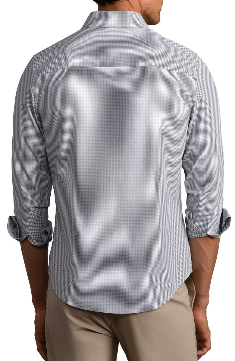 Rhone State of Mind Grid Check Slim Fit Button-Up Shirt, Alternate, color,