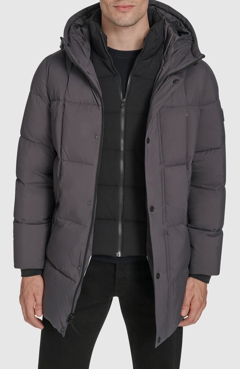 Andrew Marc The Millstream Parka, Alternate, color, Charcoal