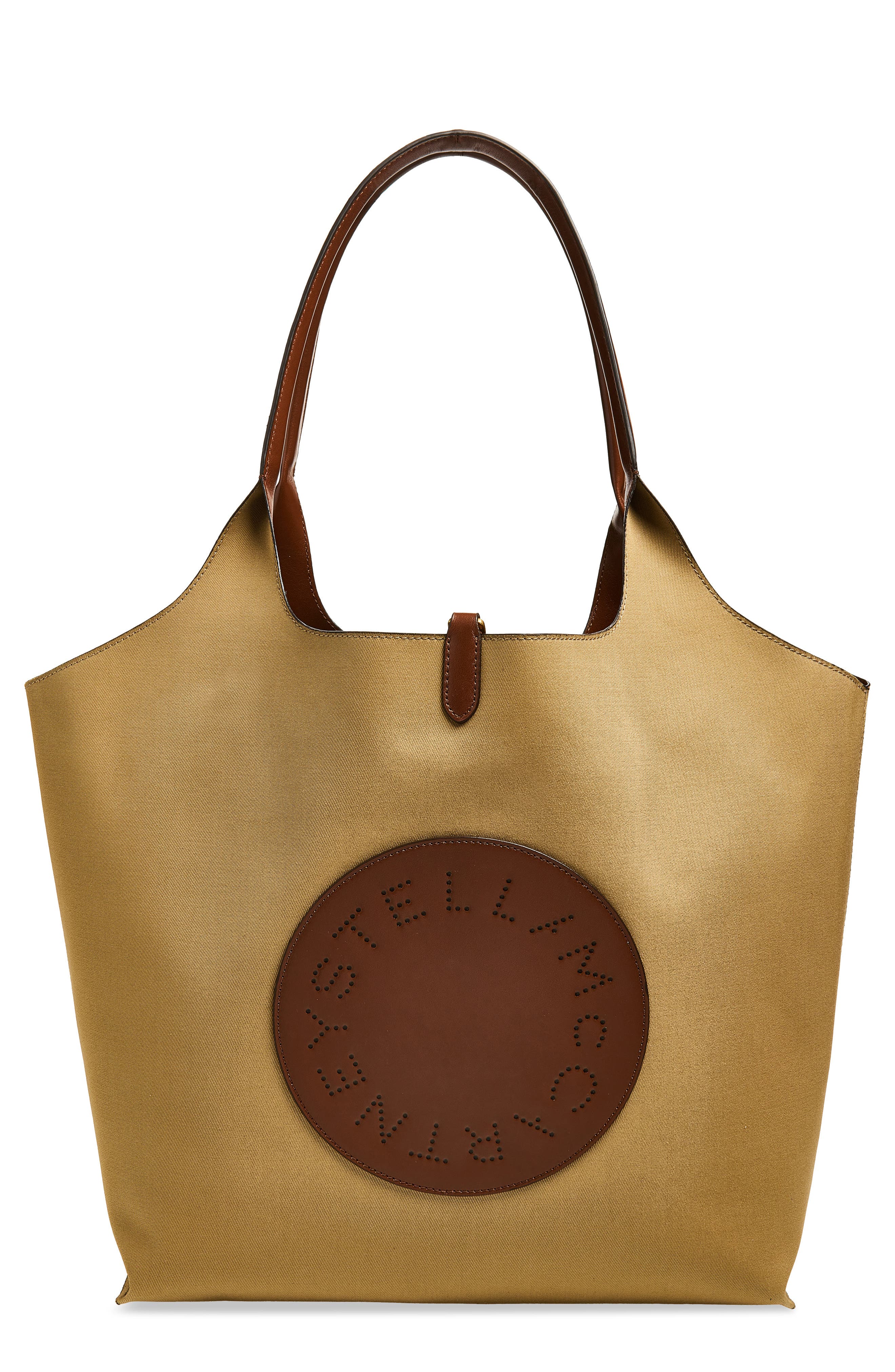 Logo Reversible Tote with Pouch, Main, color, TRUFFLE