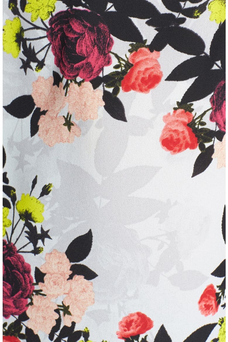 ASTR Drape Front Blazer, Alternate, color, PINK MULTI FLORAL