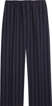 Maison Margiela Stripe Cotton Wide Leg Pajama Trousers