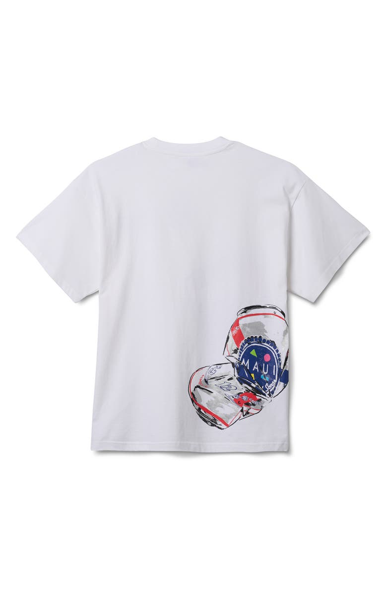 Maui & Sons x Pabst Blue Ribbon Can Puff Graphic T-Shirt, Alternate, color, White