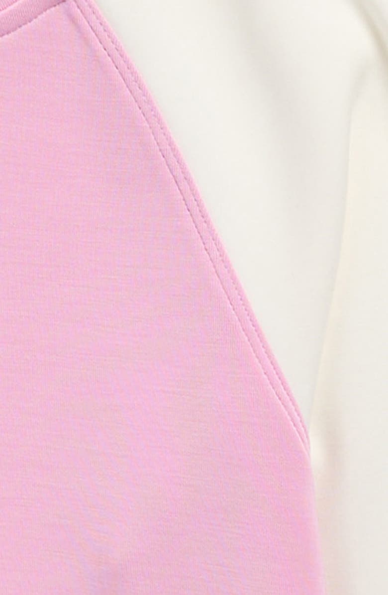 Walking on Sunshine Kids' Cloud Luxe Colorblock Sweatshirt, Alternate, color, Pink Ivory