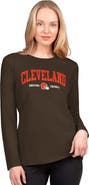 G-III 4HER BY CARL BANKS Women's G-III 4Her by Carl Banks  Brown Cleveland Browns Best Play Long Sleeve T-Shirt