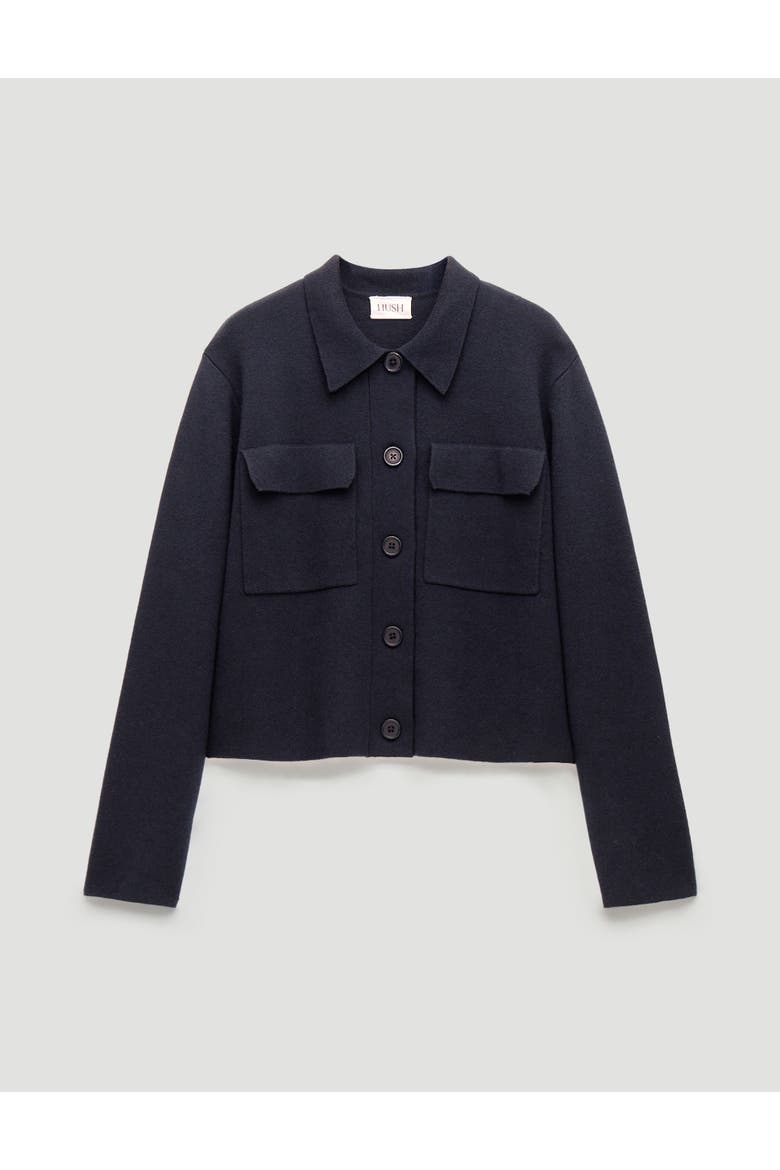 Bobbie Knitted Shacket, Alternate, color, Navy Blue