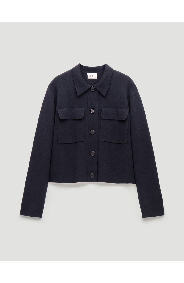 Hush Bobbie Knitted Shacket, Alternate, color, Navy Blue