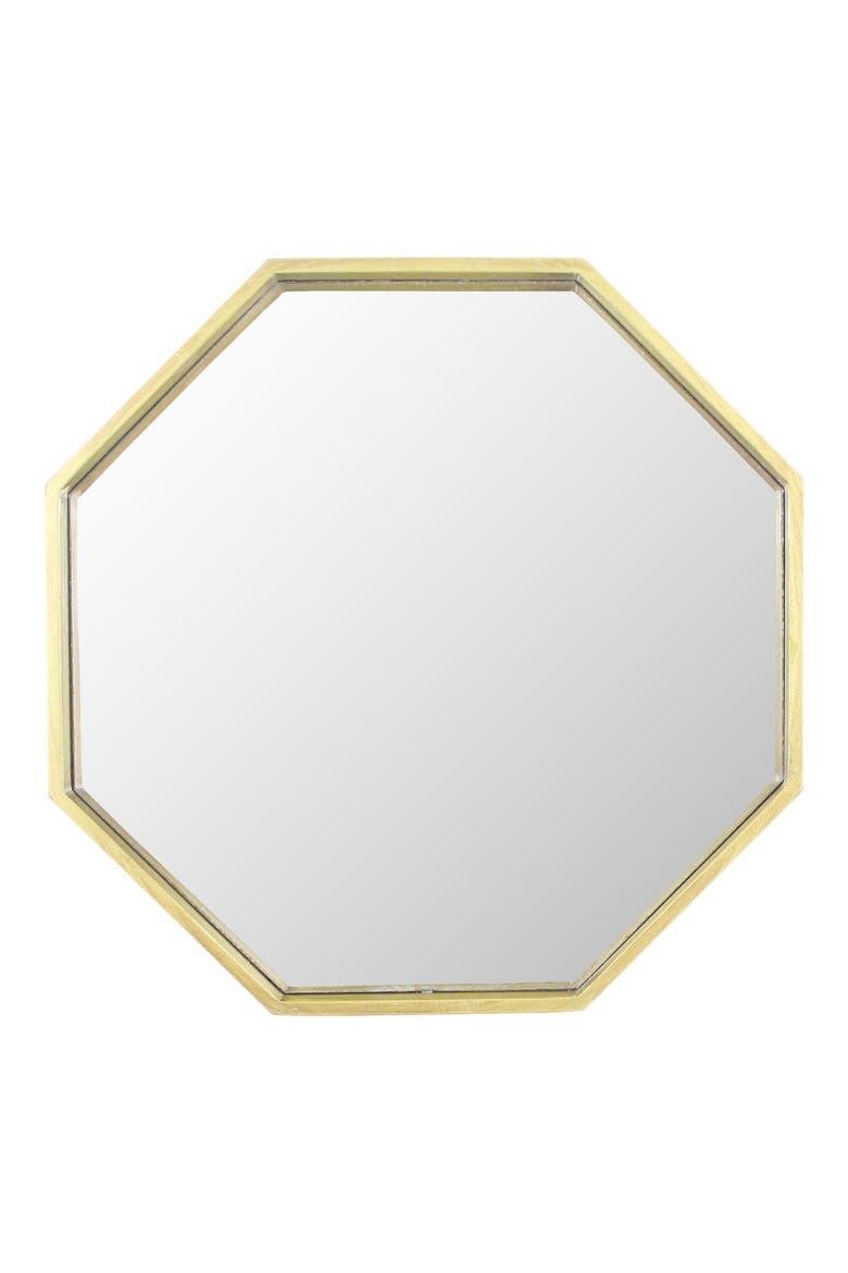 Octagon Wall Mirror, Main, color, GOLD