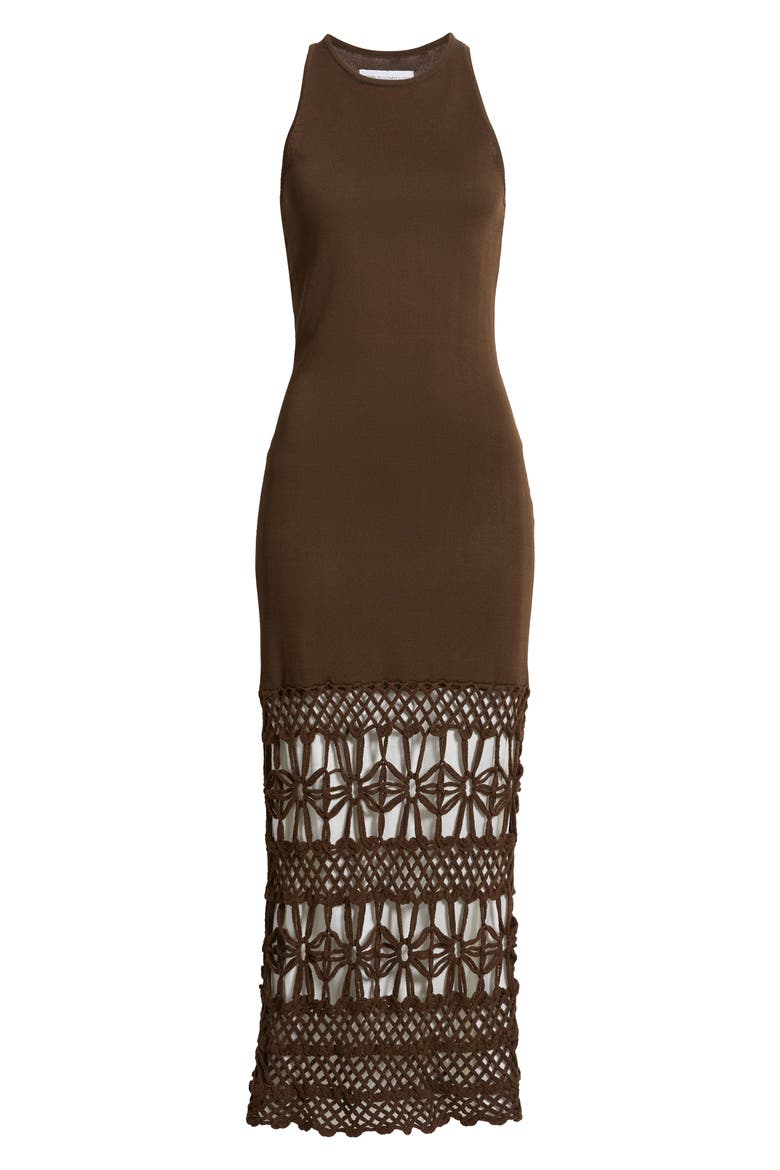 Nina Racerback Body-Con Dress, Alternate, color, BROWN