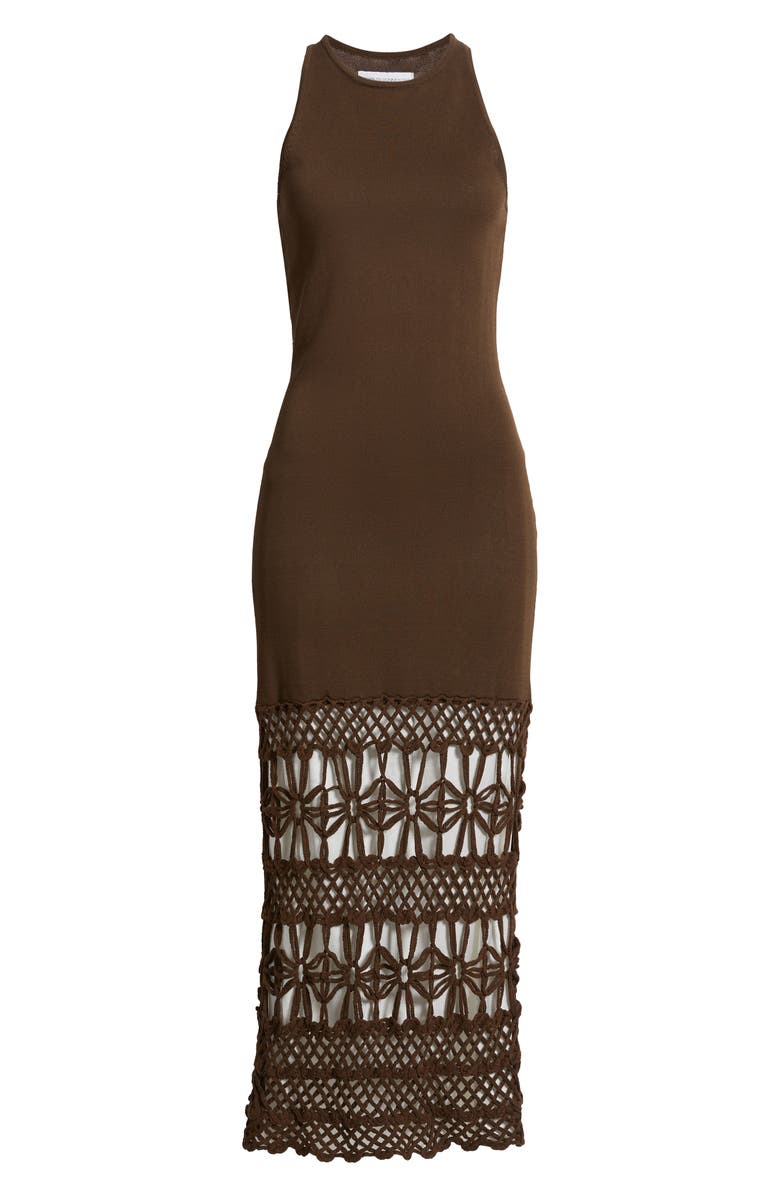 Torn by Ronny Kobo Nina Racerback Body-Con Dress, Alternate, color, Brown