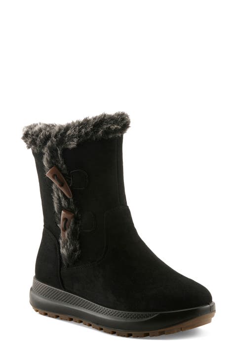 Galoshe Water Resistant Faux Fur Bootie
