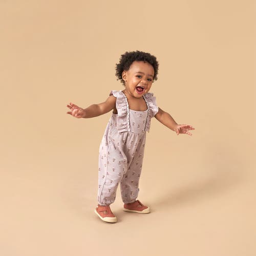 Modern Moments™ By Gerber Ruffles Long Romper In Light Lilac Stamp Fleur