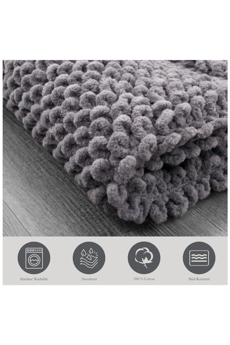 Sophie 2-Piece Bath Mat Set, Alternate, color, CHARCOAL GREY