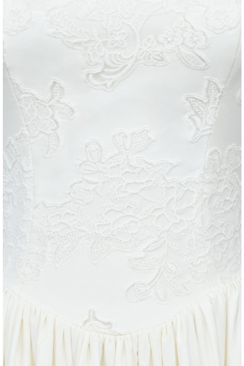 Chloe Broderie Anglaise Party Dress, Alternate, color, WHITE