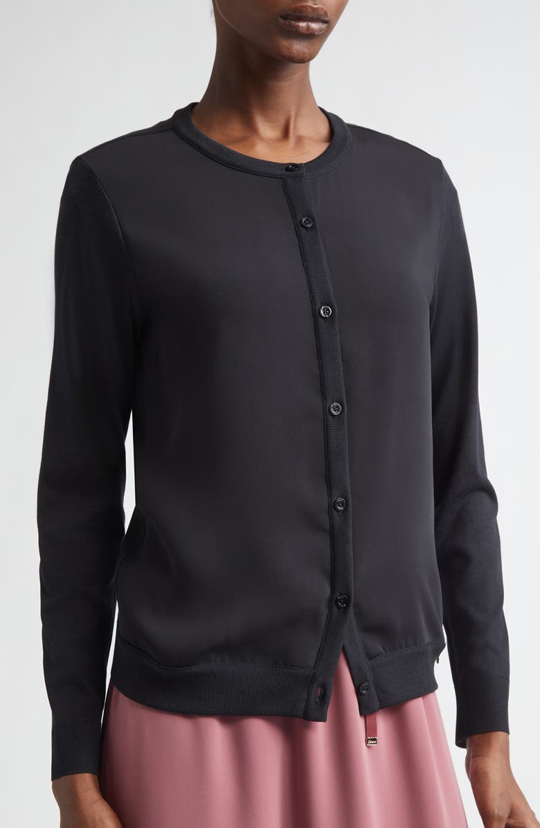 Herno Cady Knit Cardigan, Alternate, color, 9300 Black