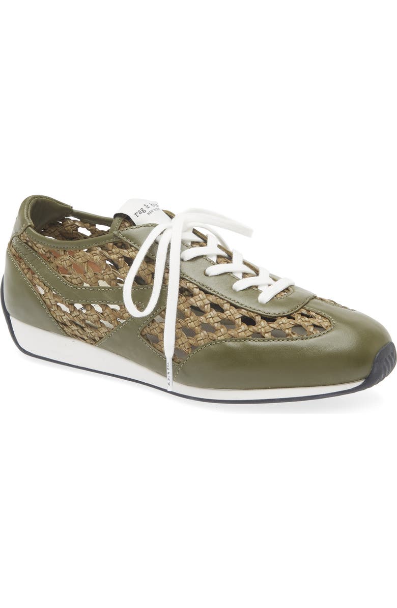 rag & bone Retro Runner Slim Sneaker, Main, color, Loden Woven