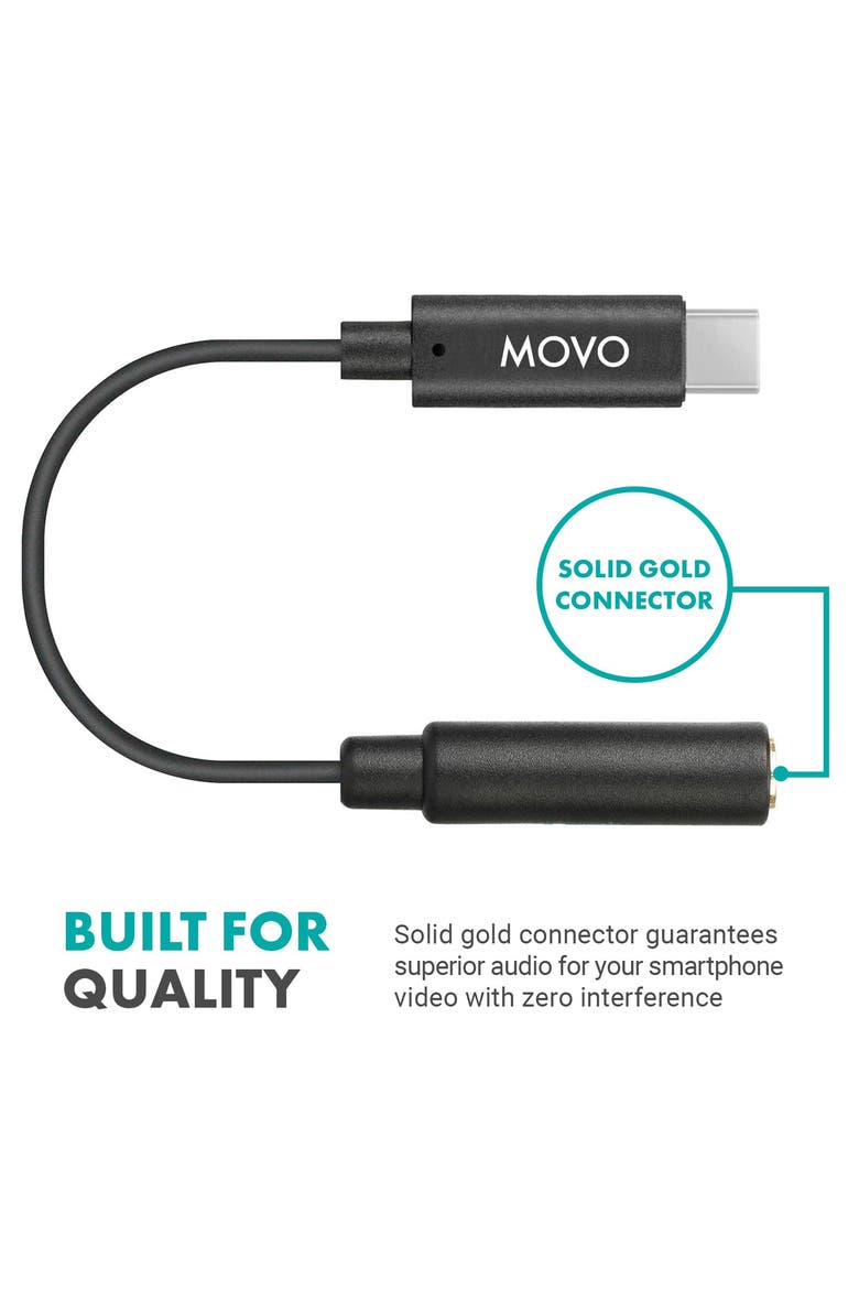 Female 3.5mm TRRS Microphone Adapter Cable to USB-C Connector Dongle, Alternate, color, Black
