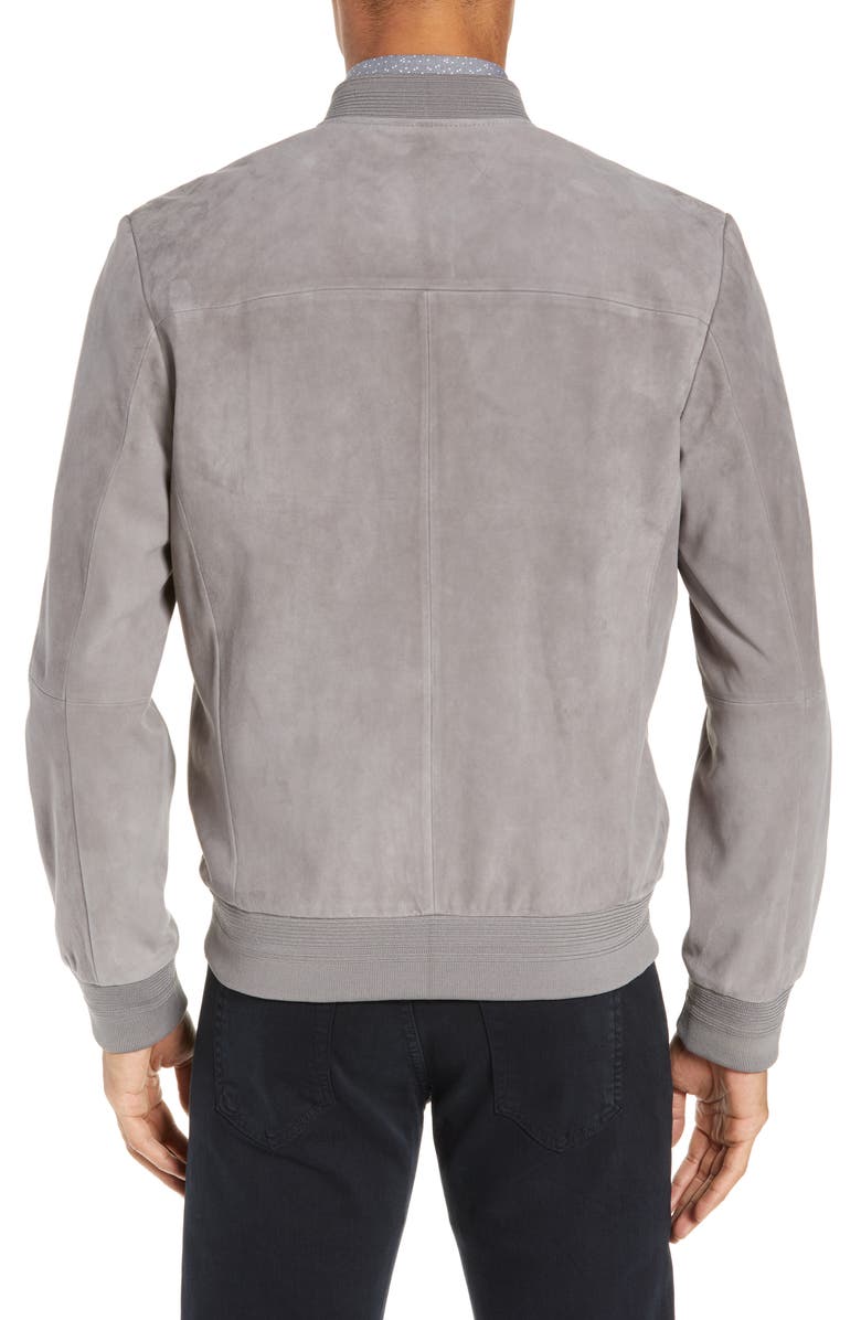 Calibrate Suede Bomber Jacket, Alternate, color, 