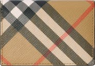 Burberry Check Folding Card Case