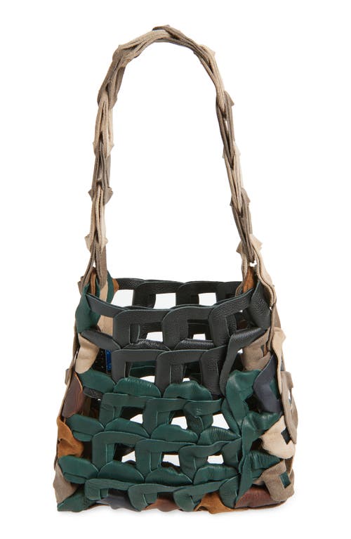 Sc103 Links Leather Shoulder Bag In Green