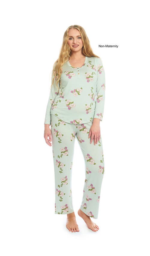 Everly Grey Laina During & After 2-piece Maternity/nursing Sleep Set
